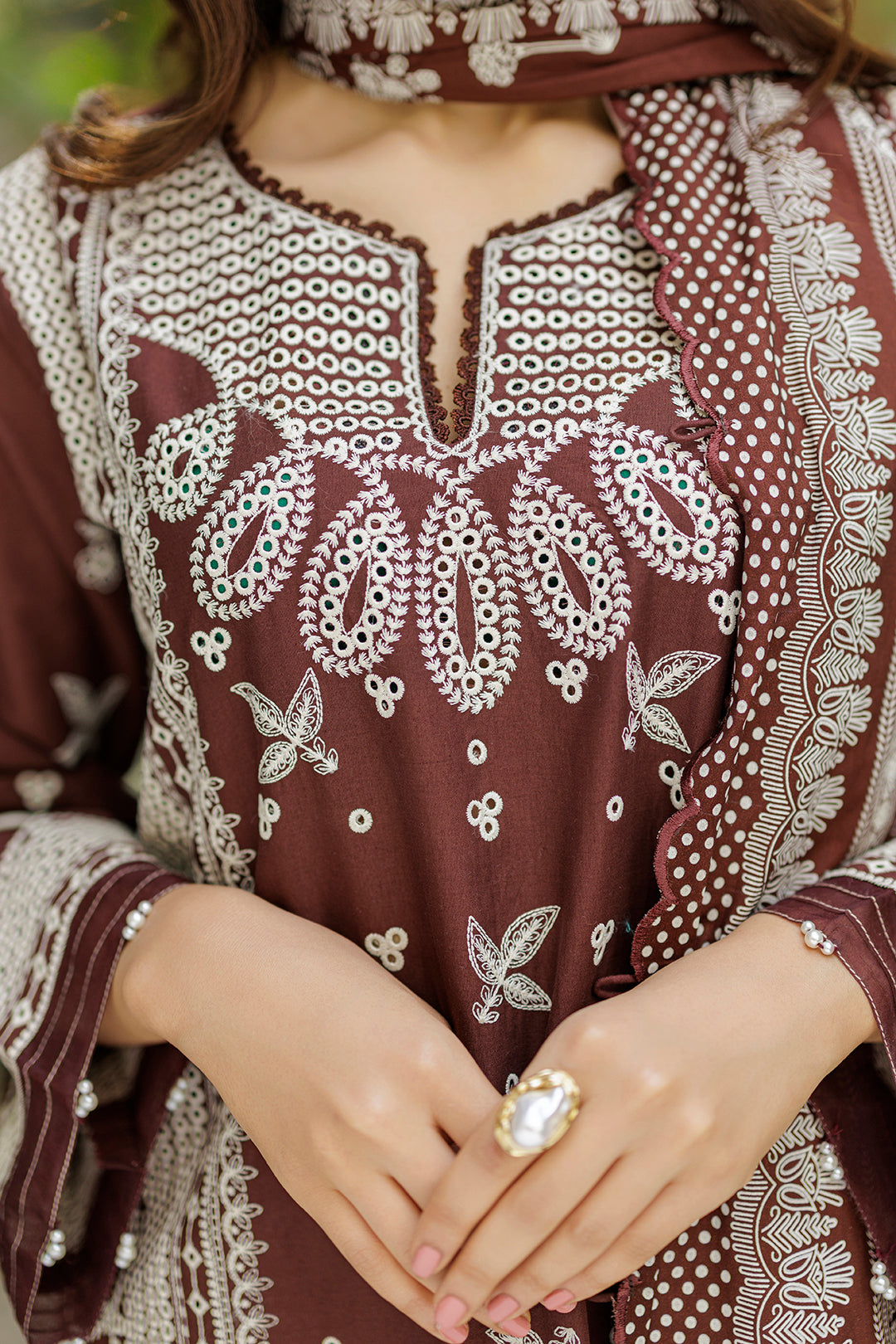 Embroidered Shirt Shalwar Dupatta - 4022