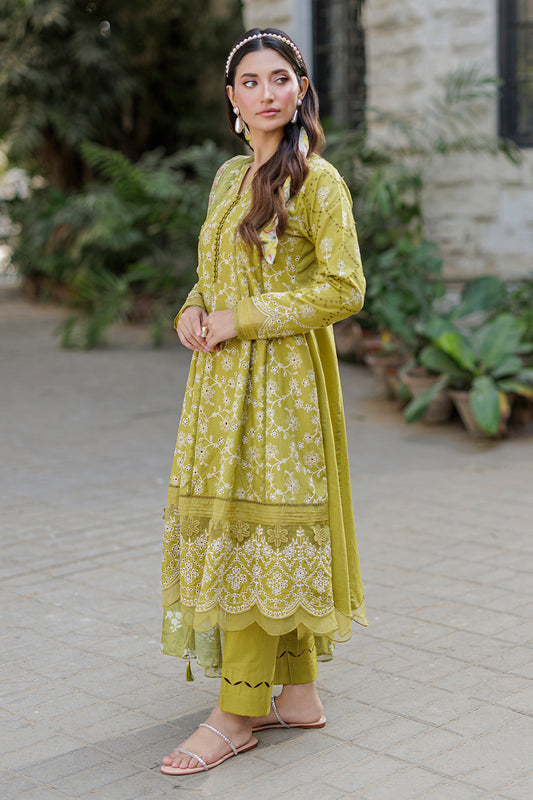 Embroidered Shirt Shalwar Dupatta - 4023