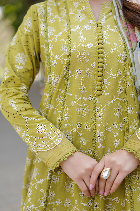 Embroidered Shirt Shalwar Dupatta - 4023