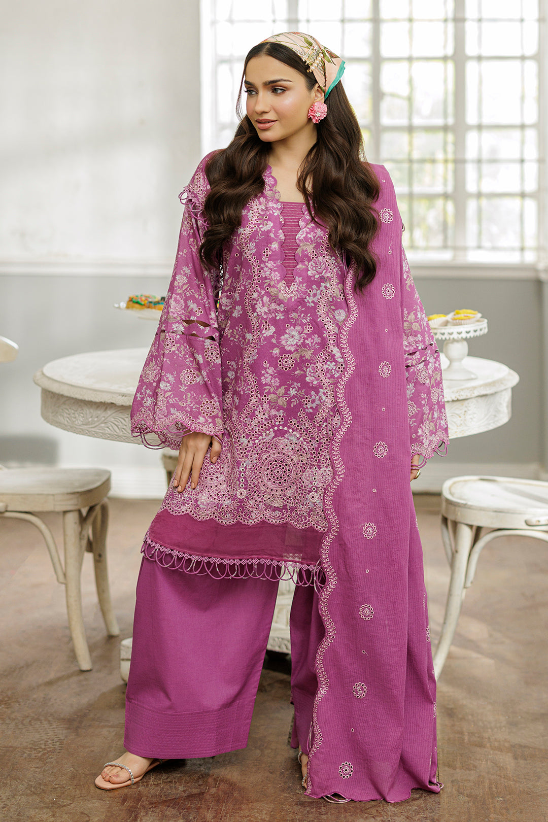 Embroidered Shirt Shalwar Dupatta - 4027