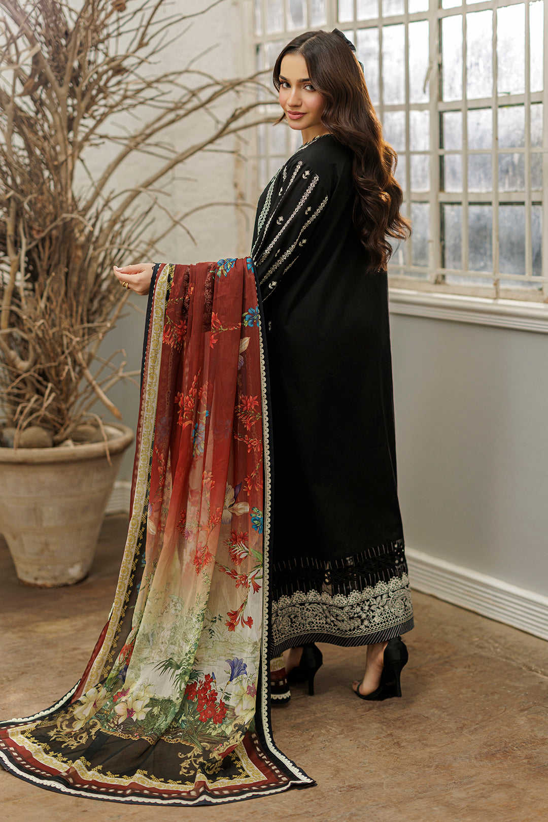 Embroidered Shirt Shalwar Dupatta - 4028