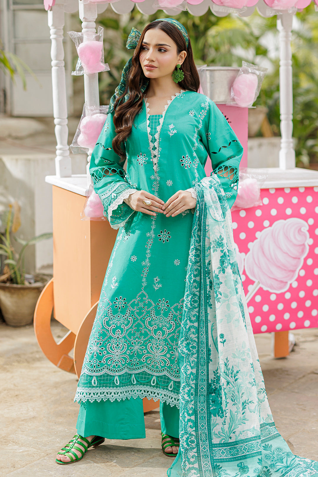 Embroidered Shirt Shalwar Dupatta - 4029