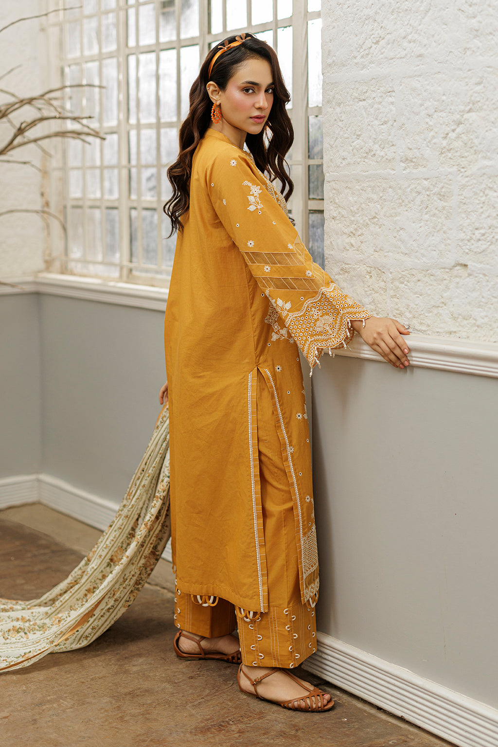 Embroidered Shirt Shalwar Dupatta - 4032