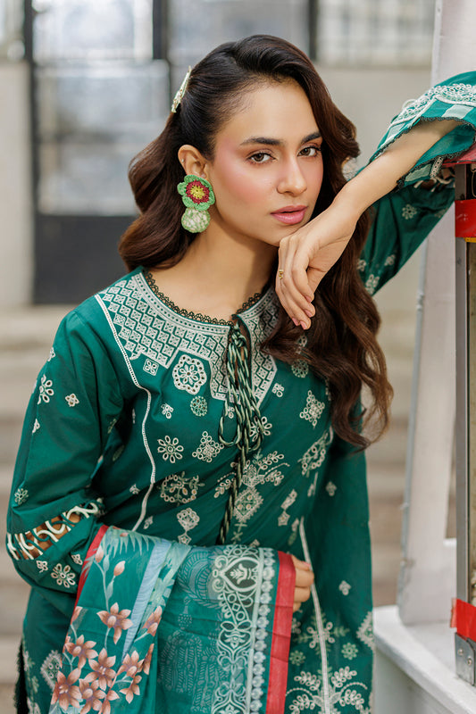 Embroidered Shirt Shalwar Dupatta - 4034