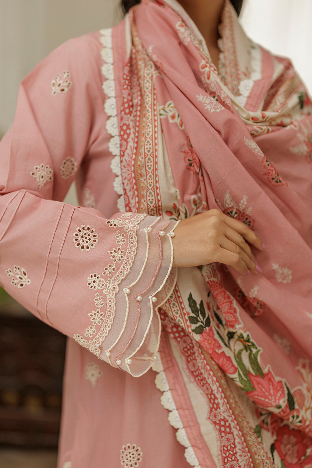 Embroidered Shirt Shalwar Dupatta - 4039