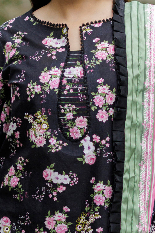 Embroidered Shirt Shalwar Dupatta - 4040