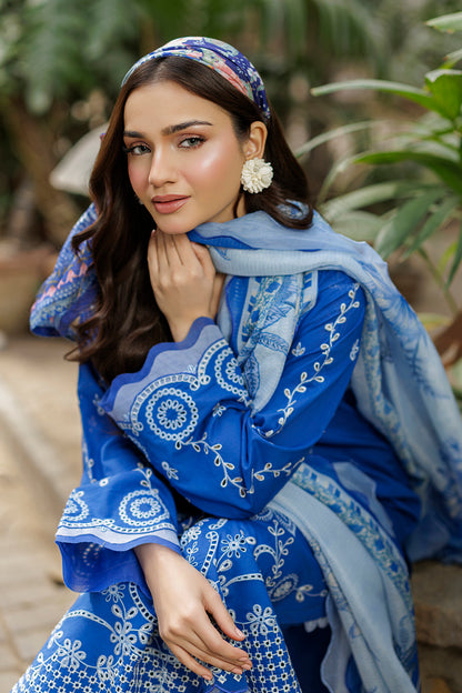 Embroidered Shirt Shalwar Dupatta - 4043