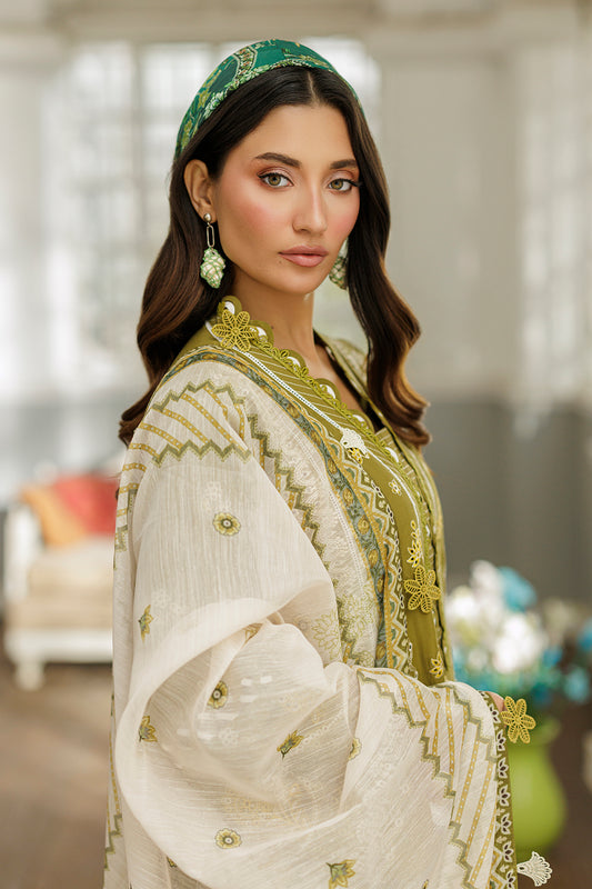 Embroidered Shirt Shalwar Dupatta - 4044