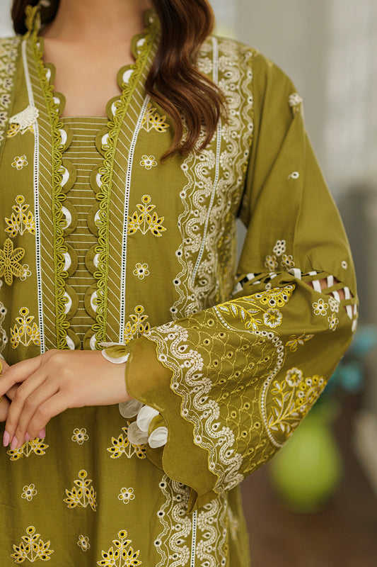 Embroidered Shirt Shalwar Dupatta - 4044