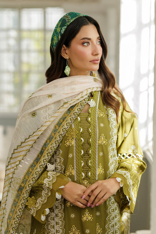 Embroidered Shirt Shalwar Dupatta - 4044