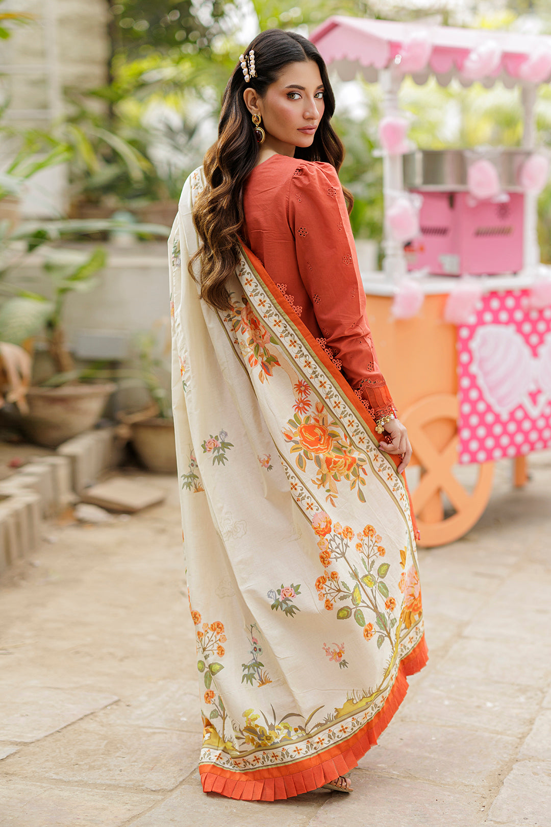 Embroidered Shirt Shalwar Dupatta - 4045