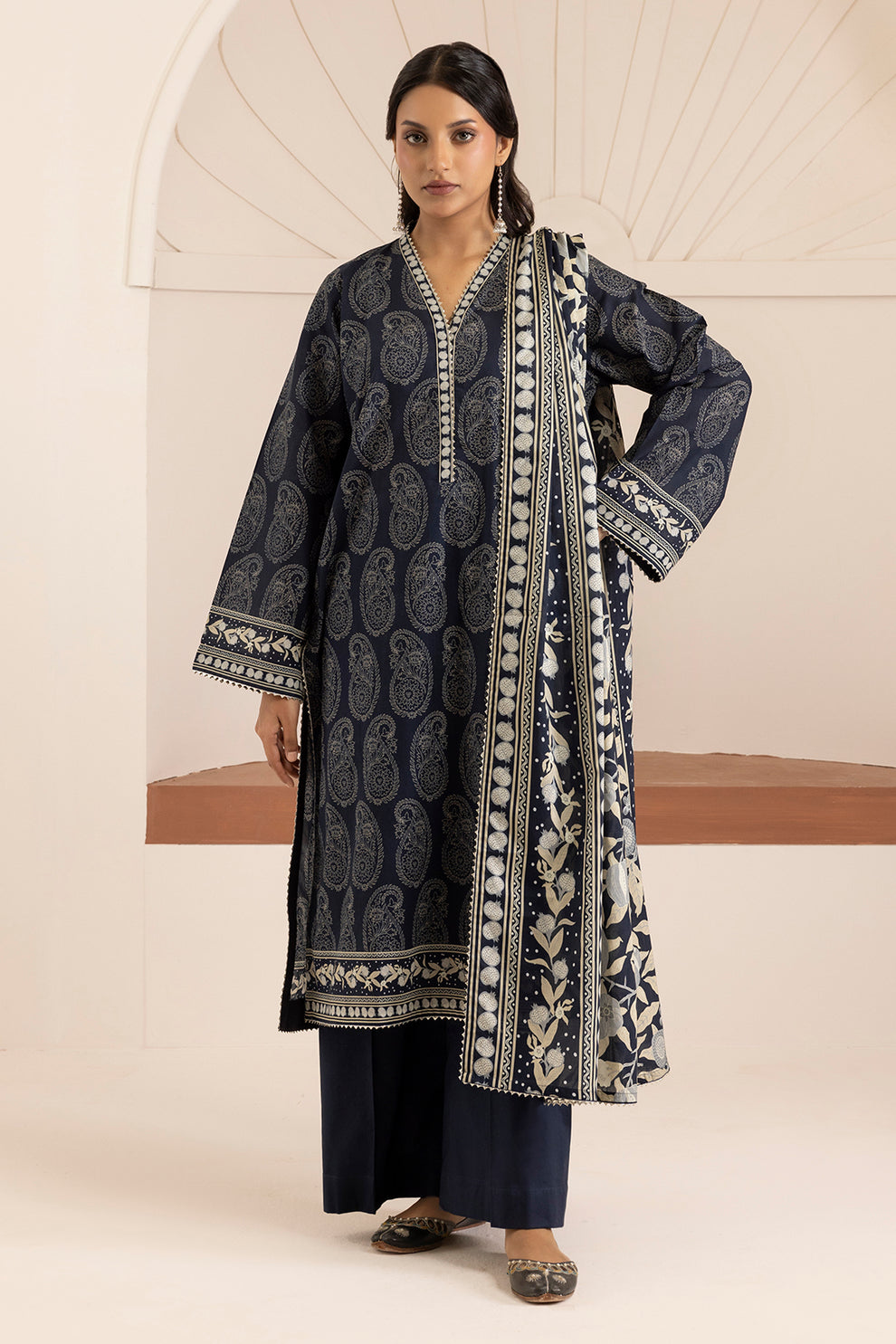 Midnight blue Unstitched for Women