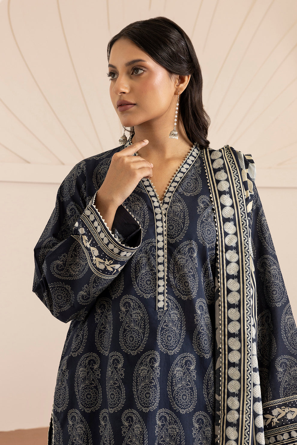 Midnight blue Unstitched for Women