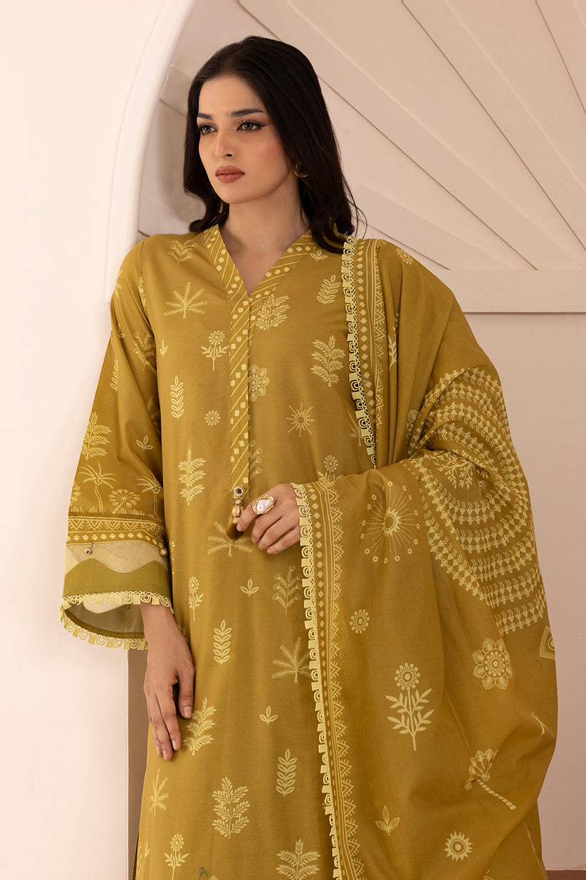 Olive green Unstitched for Women