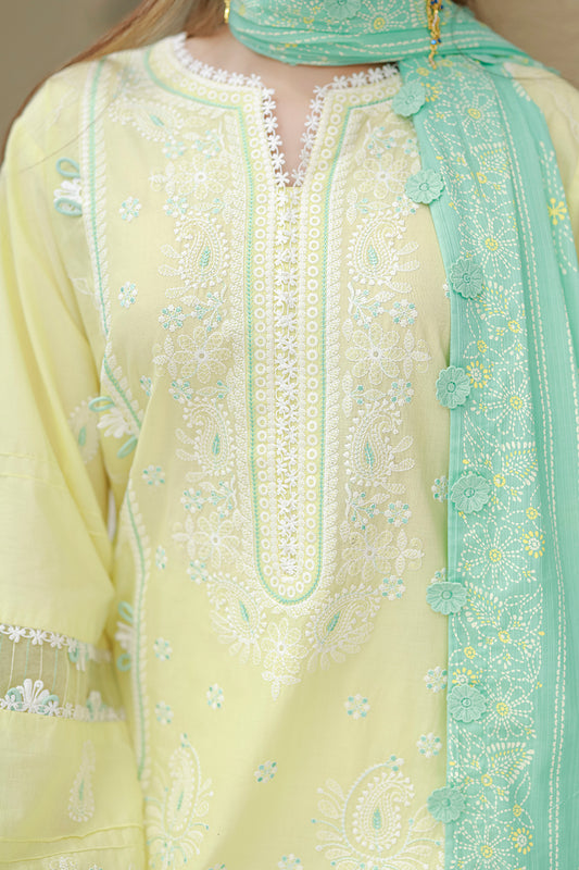 Embroidered Shirt Shalwar Dupatta - 4046