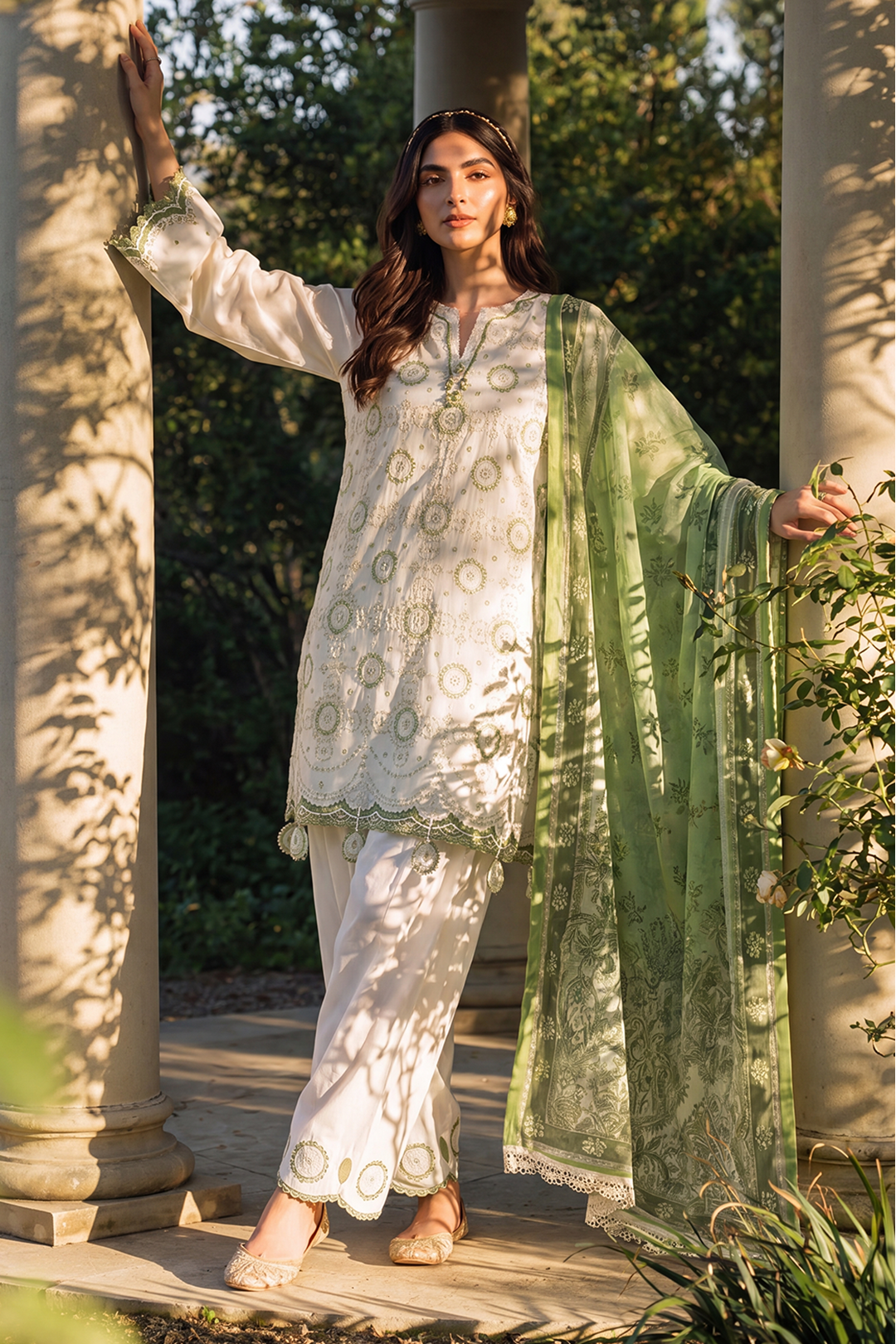 Embroidered Shirt Shalwar Dupatta - 4049