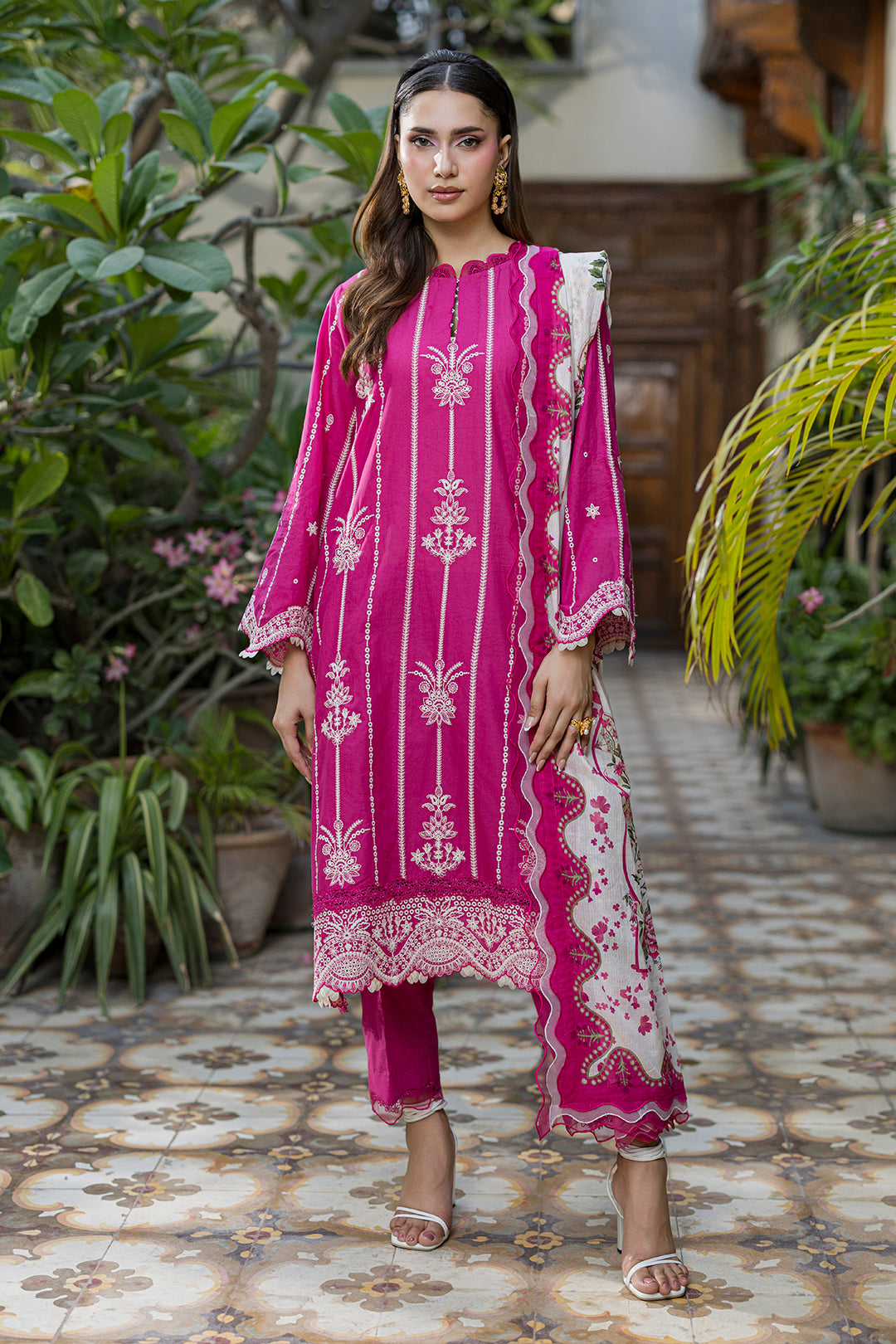 Embroidered Shirt Shalwar Dupatta - 4050