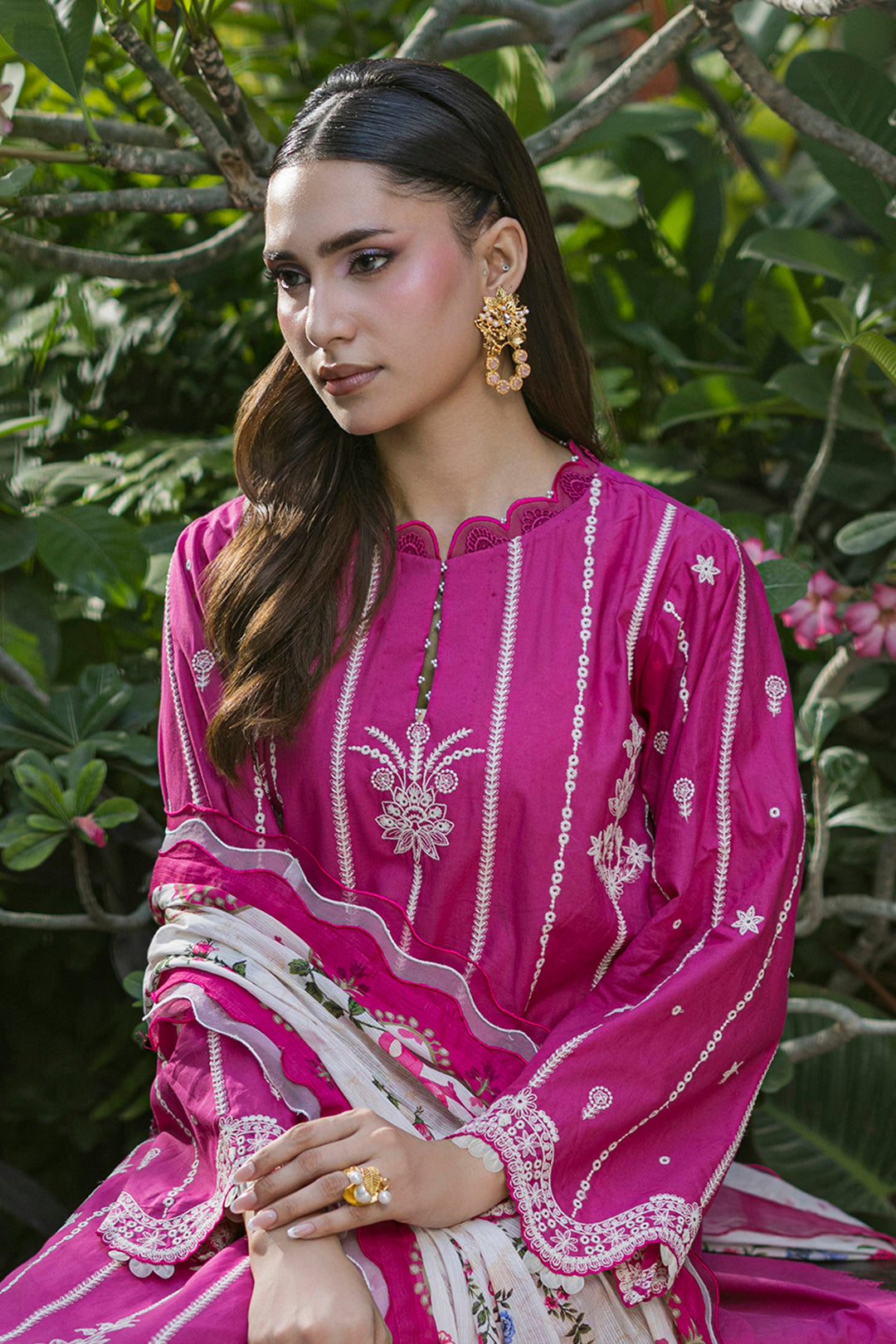 Embroidered Shirt Shalwar Dupatta - 4050