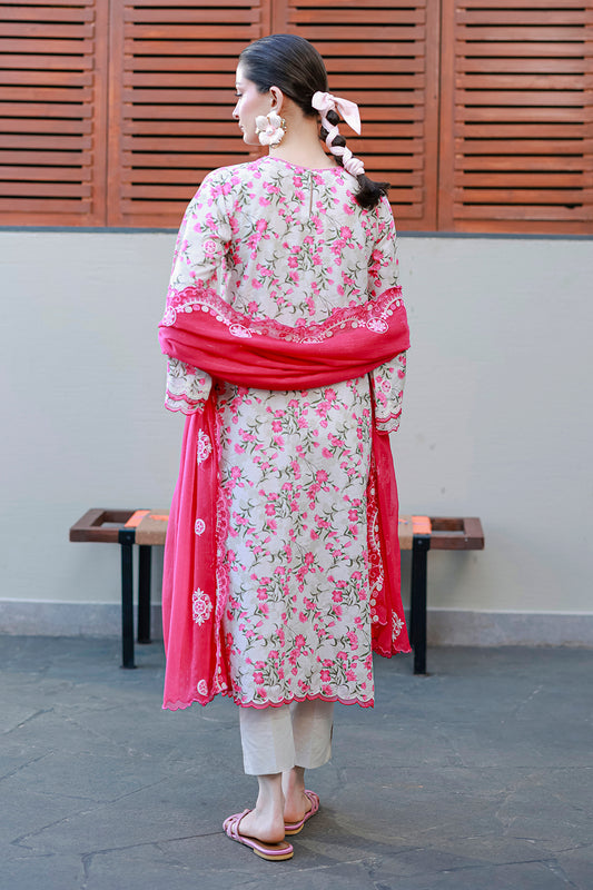 Embroidered Shirt Shalwar Dupatta - 4051