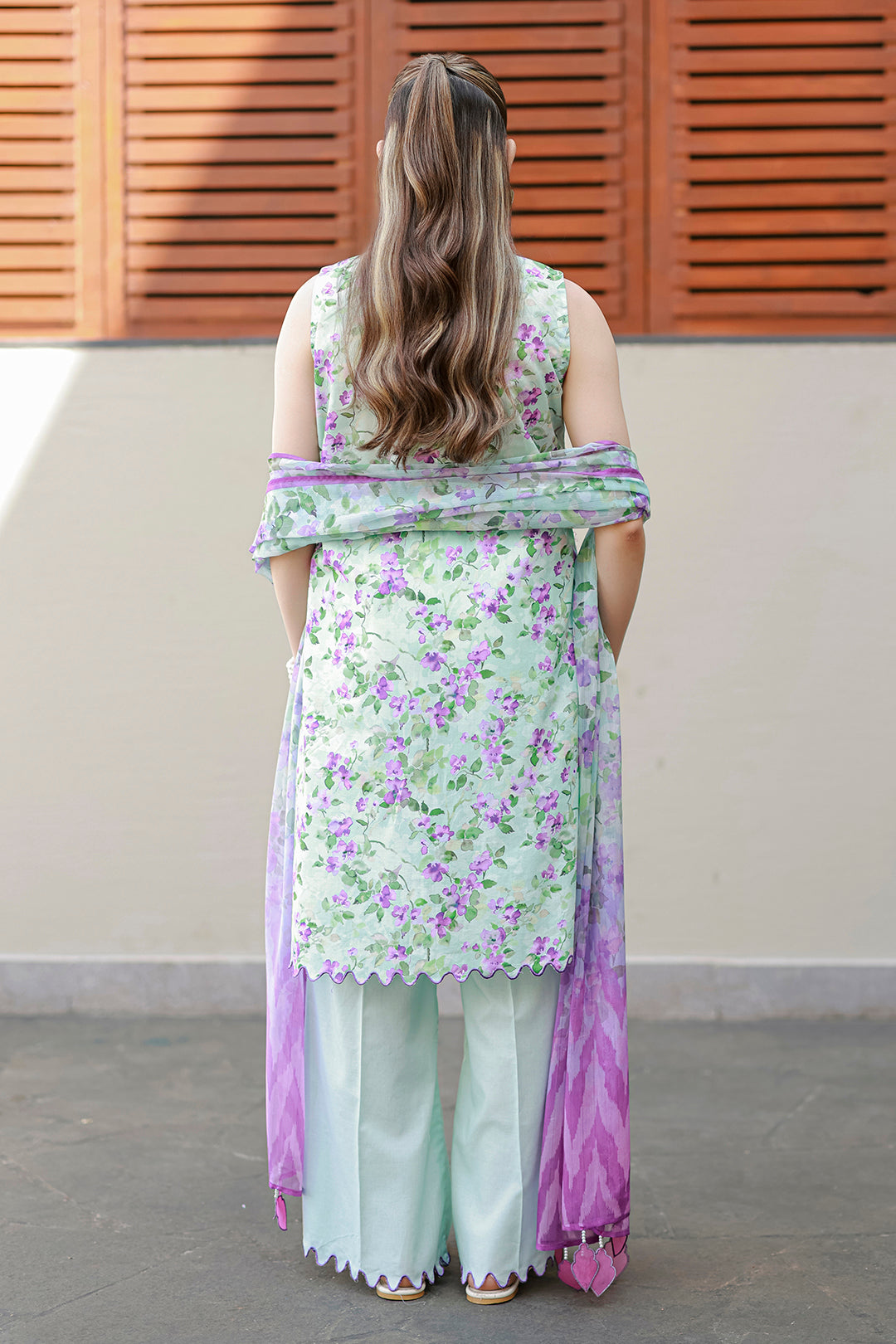 Embroidered Shirt Shalwar Dupatta - 4053