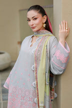 Embroidered Shirt Shalwar Dupatta - 4054