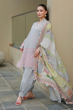 Embroidered Shirt Shalwar Dupatta - 4054