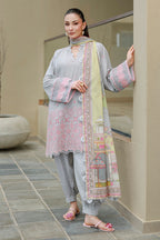 Embroidered Shirt Shalwar Dupatta - 4054