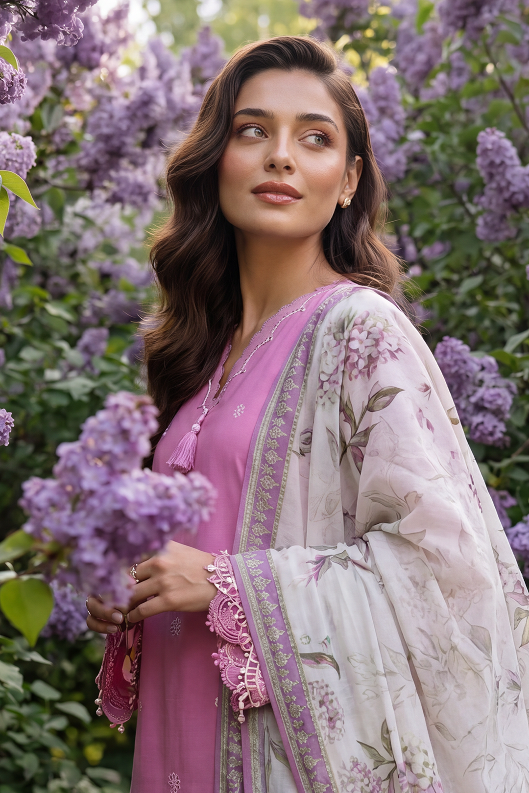 Embroidered Shirt Shalwar Dupatta - 4055