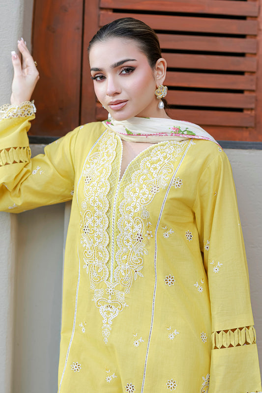Embroidered Shirt Shalwar Dupatta - 4056