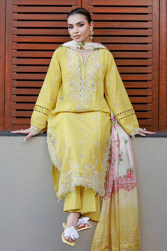Embroidered Shirt Shalwar Dupatta - 4056