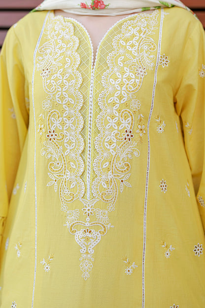 Embroidered Shirt Shalwar Dupatta - 4056