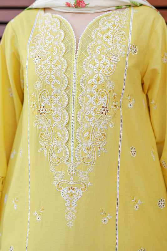 Embroidered Shirt Shalwar Dupatta - 4056