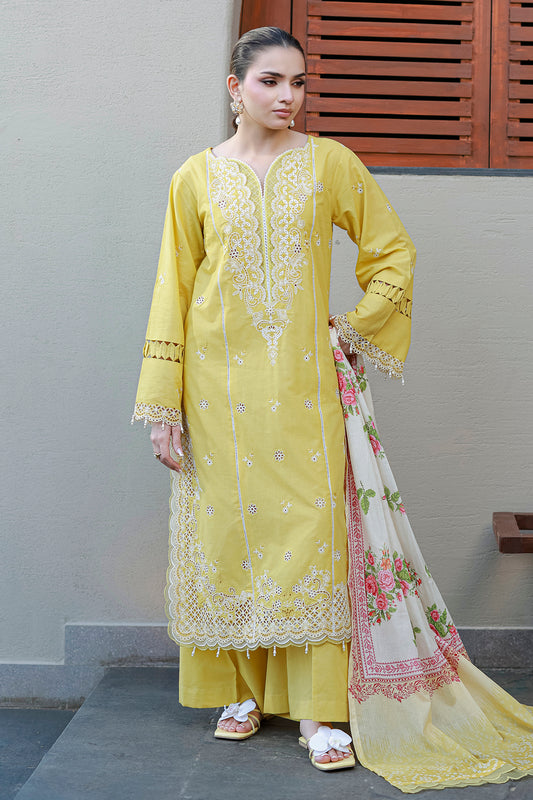 Embroidered Shirt Shalwar Dupatta - 4056