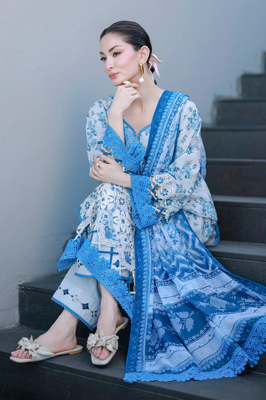 Embroidered Shirt Shalwar Dupatta - 4057