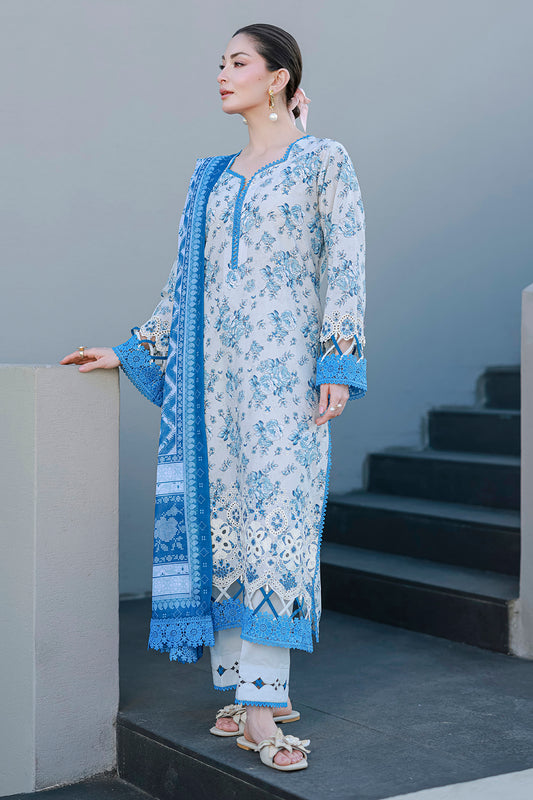 Embroidered Shirt Shalwar Dupatta - 4057