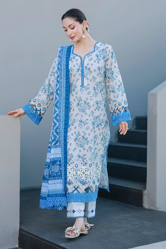 Embroidered Shirt Shalwar Dupatta - 4057