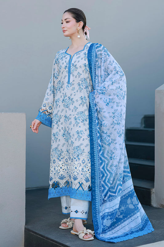 Embroidered Shirt Shalwar Dupatta - 4057