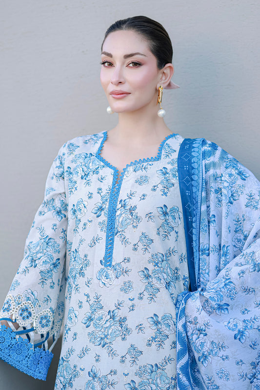 Embroidered Shirt Shalwar Dupatta - 4057
