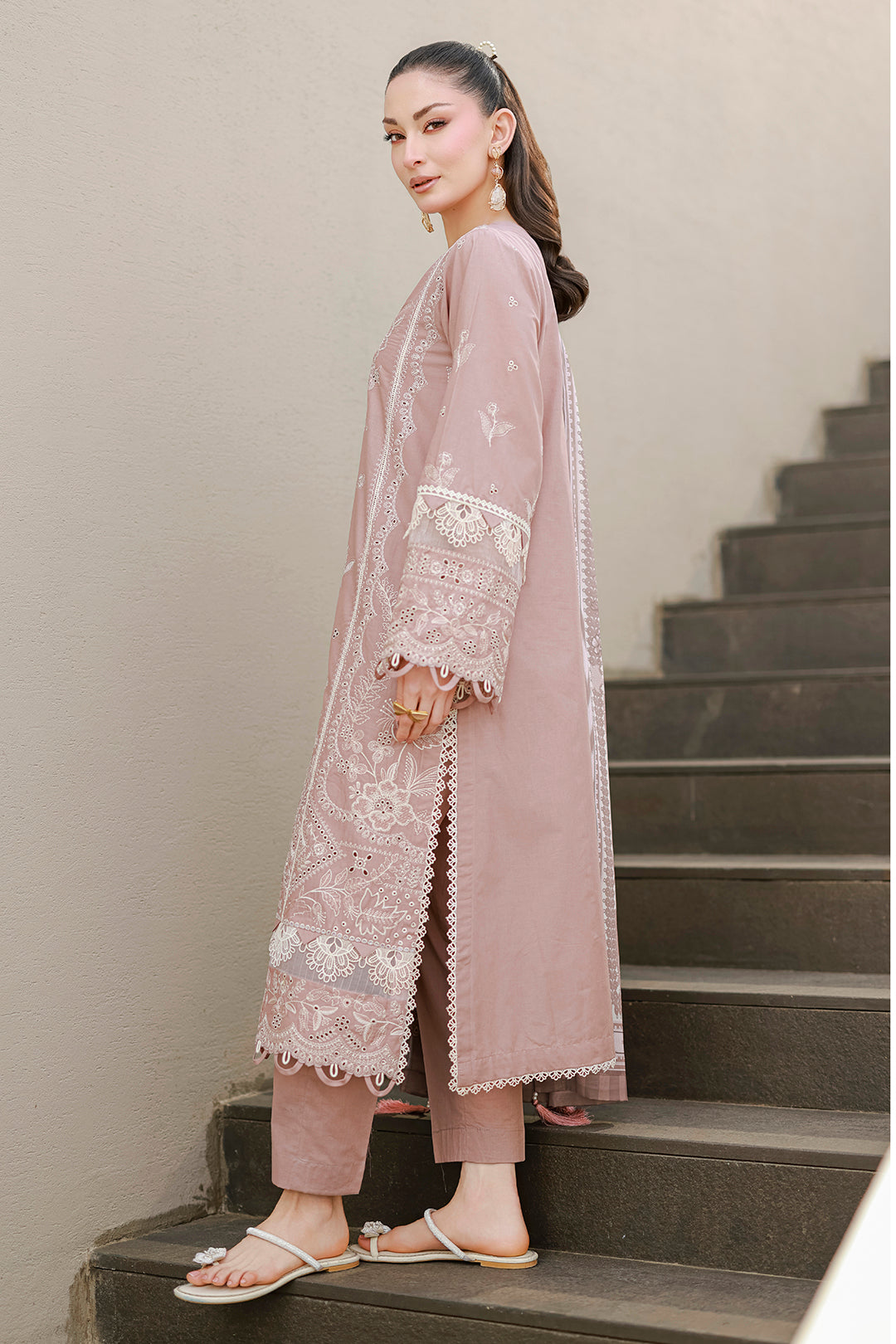 Embroidered Shirt Shalwar Dupatta - 4058
