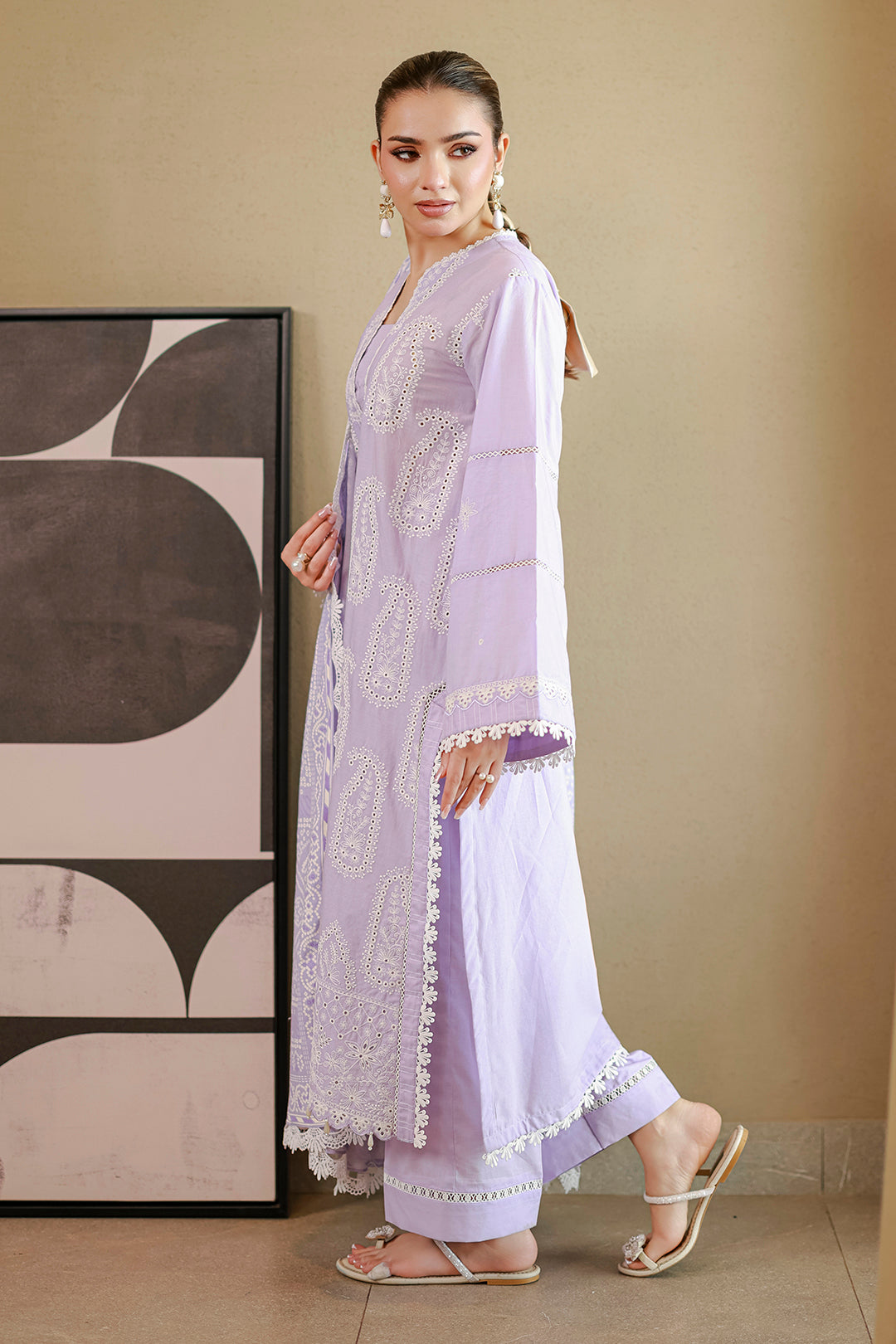 Embroidered Shirt Shalwar Dupatta - 4059