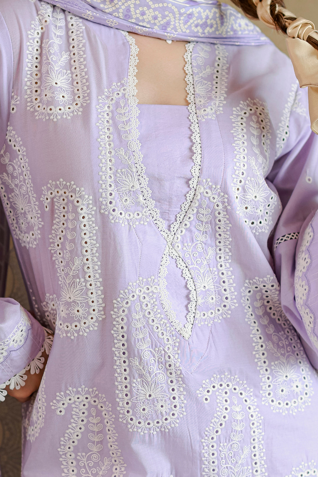 Embroidered Shirt Shalwar Dupatta - 4059