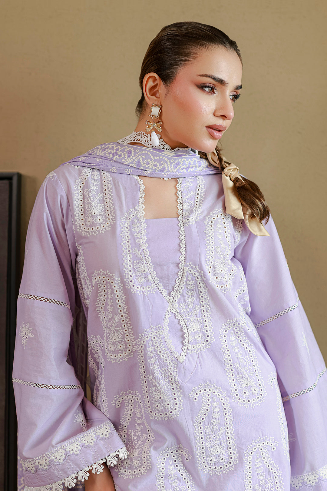 Embroidered Shirt Shalwar Dupatta - 4059