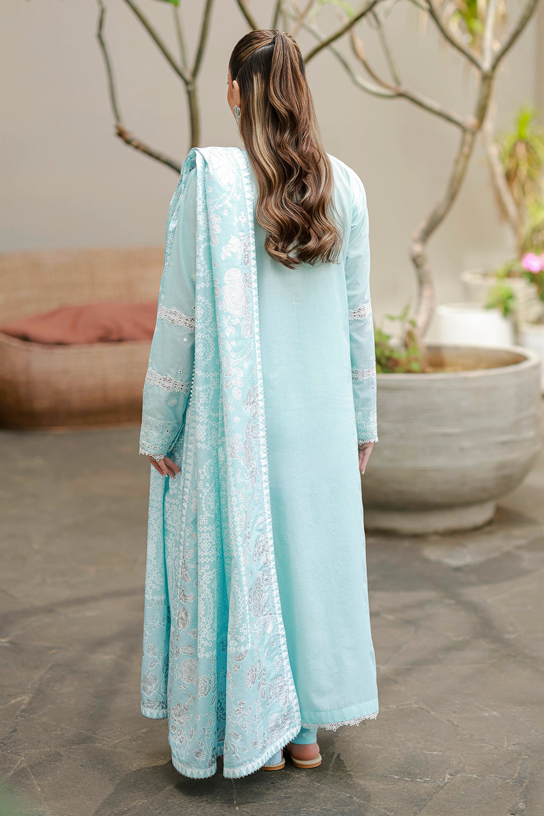 Embroidered Shirt Shalwar Dupatta - 4060