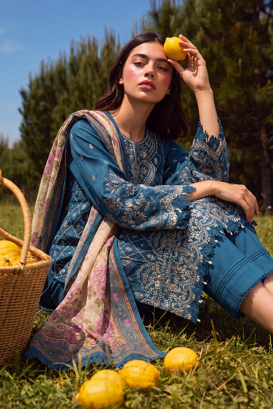 Embroidered Shirt Shalwar Dupatta - 4061