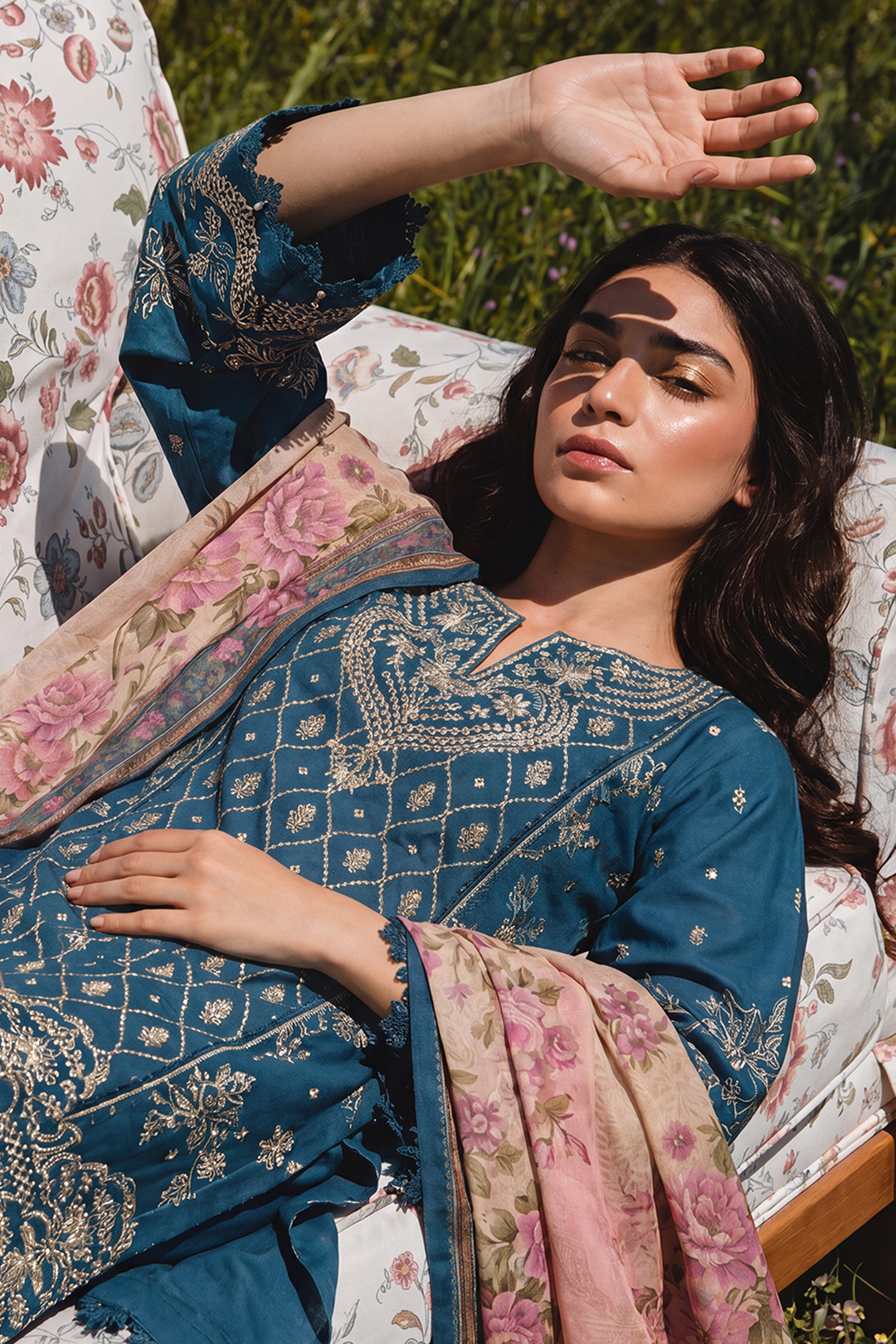 Embroidered Shirt Shalwar Dupatta - 4061