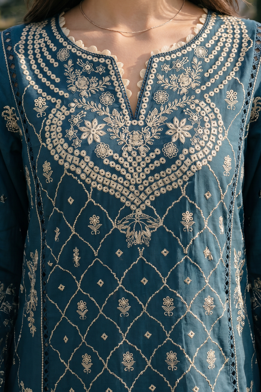 Embroidered Shirt Shalwar Dupatta - 4061