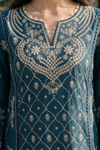 Embroidered Shirt Shalwar Dupatta - 4061