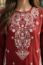 Embroidered Shirt Shalwar Dupatta - 4062