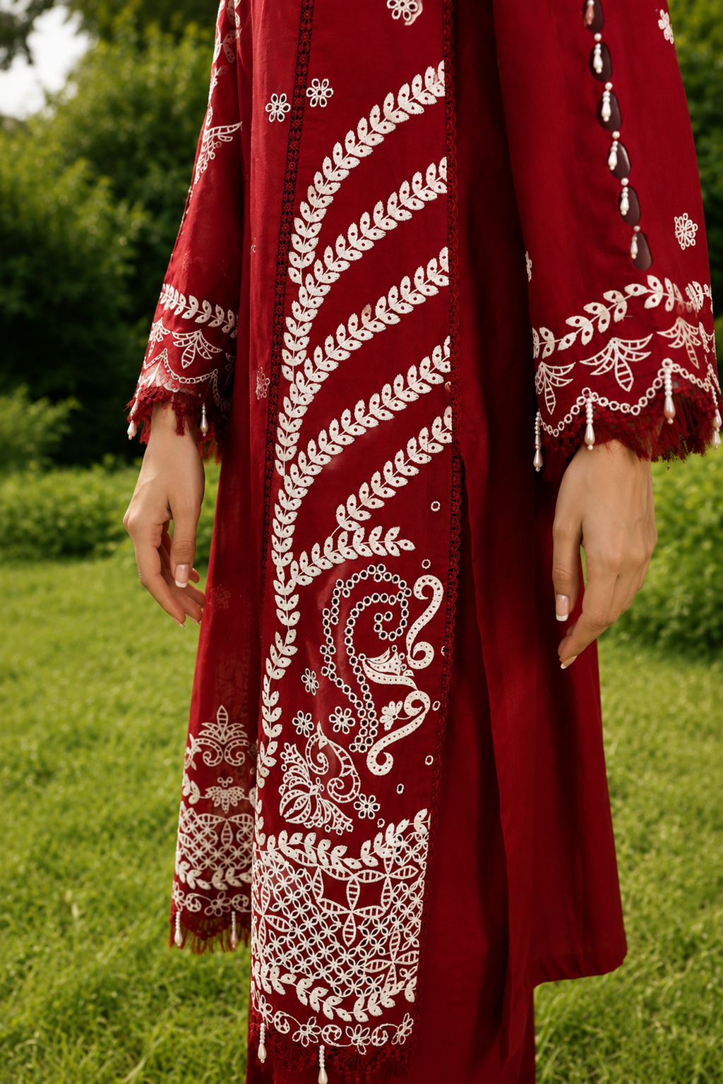 Embroidered Shirt Shalwar Dupatta - 4062