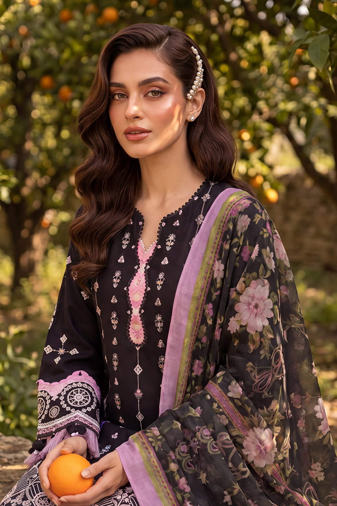 Embroidered Shirt Shalwar Dupatta - 4063